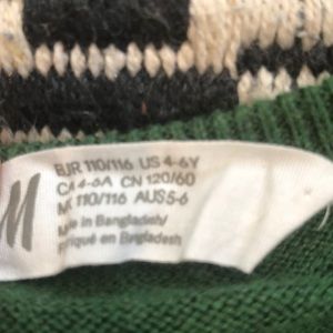 H&M Shirts & Tops - Team Santa Green Sweater H M 4 6 H&M Shirts & Tops - Team Santa Green Sweater H M 4 6